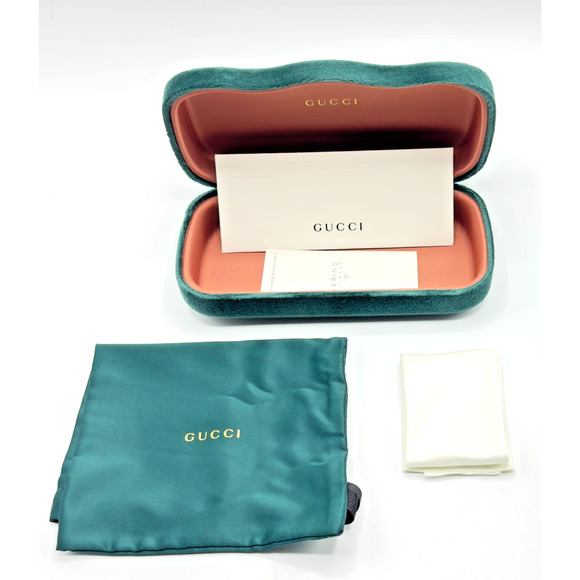Gucci Sunglasses GG1375SA-002 Womens Gold Metal Cat Eye Frame Yellow Lens 62mm main image 2